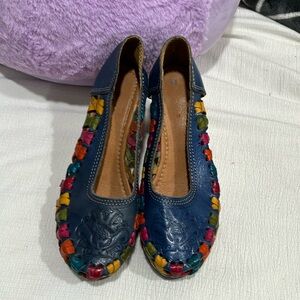 Leather mexicán shoes,beautiful,8.5
